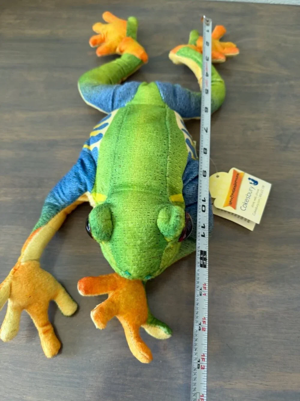 NWT Folkmanis Red Eyed Tree Frog Hand Puppet Rainforest Plush Toy Stuffed Animal